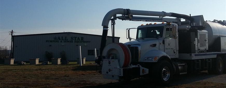 All Star Pumping and Sewer Inc. Truck